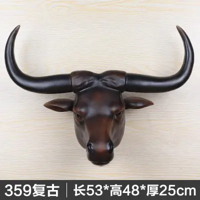 

European animal head wall cabinet living room decor bar hotel soft clothes