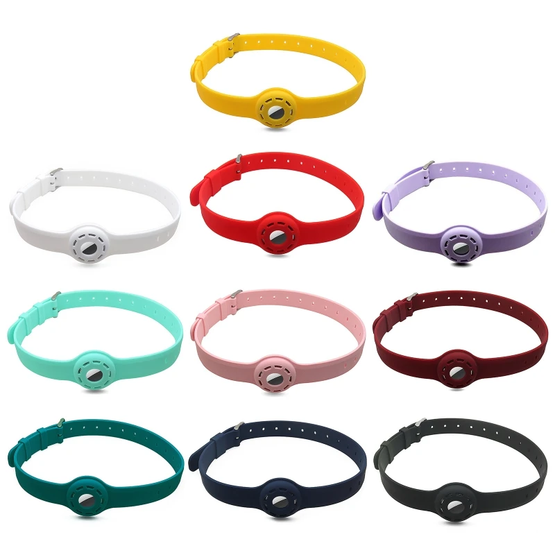 

Pet Collar for airtag for Cat Silicone Collars Holder Adjustable for Small Dogs