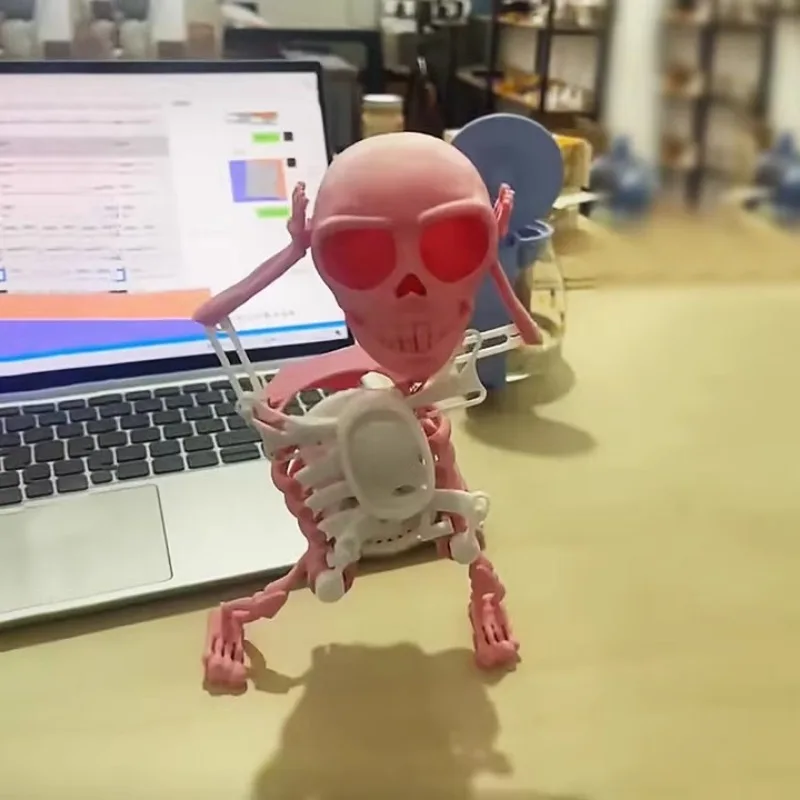 3D Скелет для танцев танцующий череп персонаж страшный скелет новинка настольная