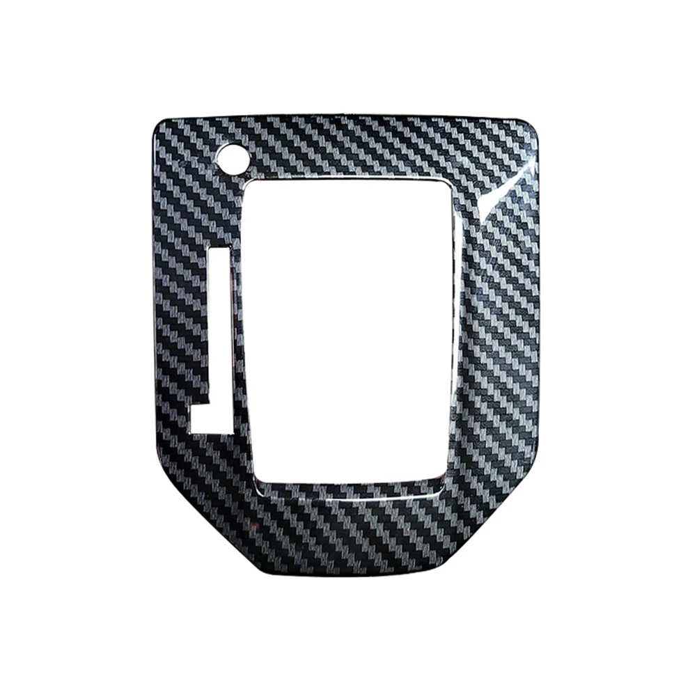

Car Stickers 1pc Fit For XV Crosstrek 2018-21 Inner Console Gear Shift Panel Cover Trim Interior Decoration Carbon Fiber Style