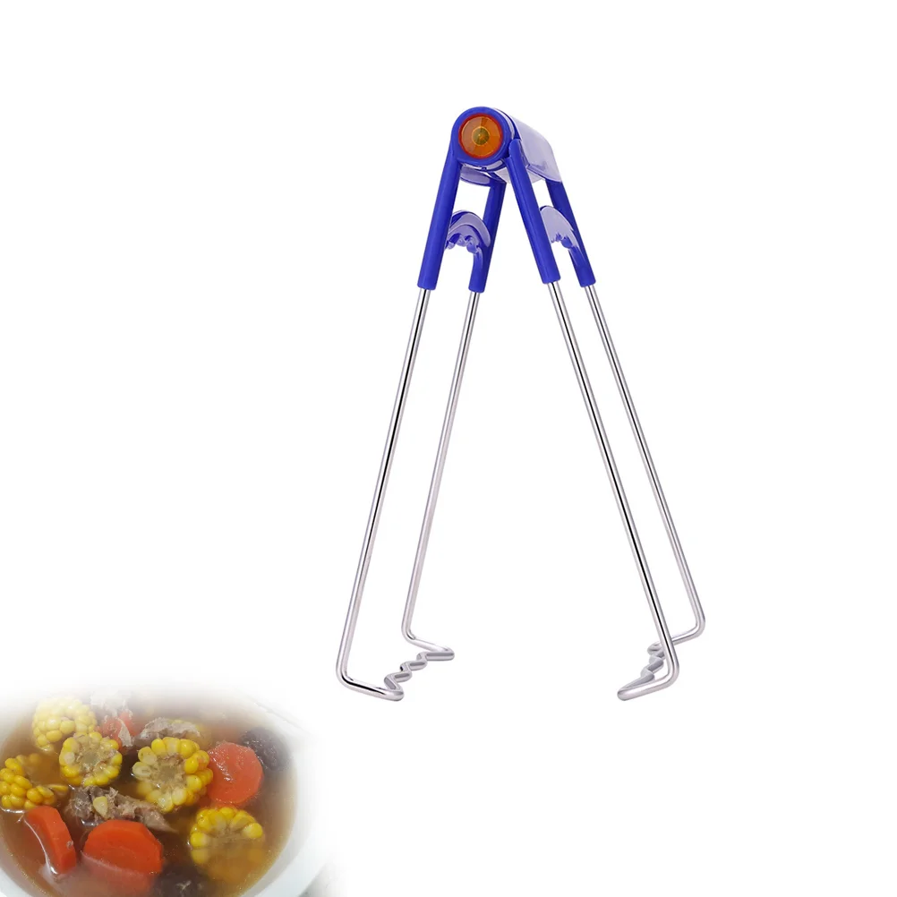 

Clip Plate Dish Hot Gripper Clamp Retriever Bowl Lifter Pan Kitchen Bowls Stainless Folding Steel Tong Holder Clips Tongs Pot