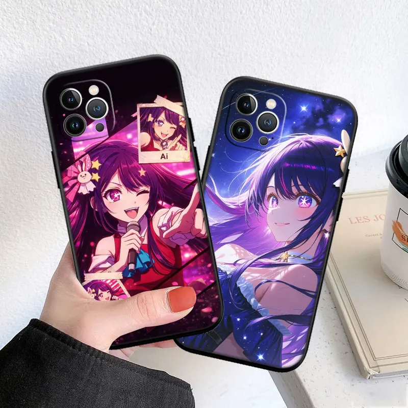 Фото Чехол для телефона DK24 Oshi No Ko Ai Hoshino Soft Shell для iPhone SE X XS XR 11 16E 17 Pro Max Air 8 7 6 6s Plus №5