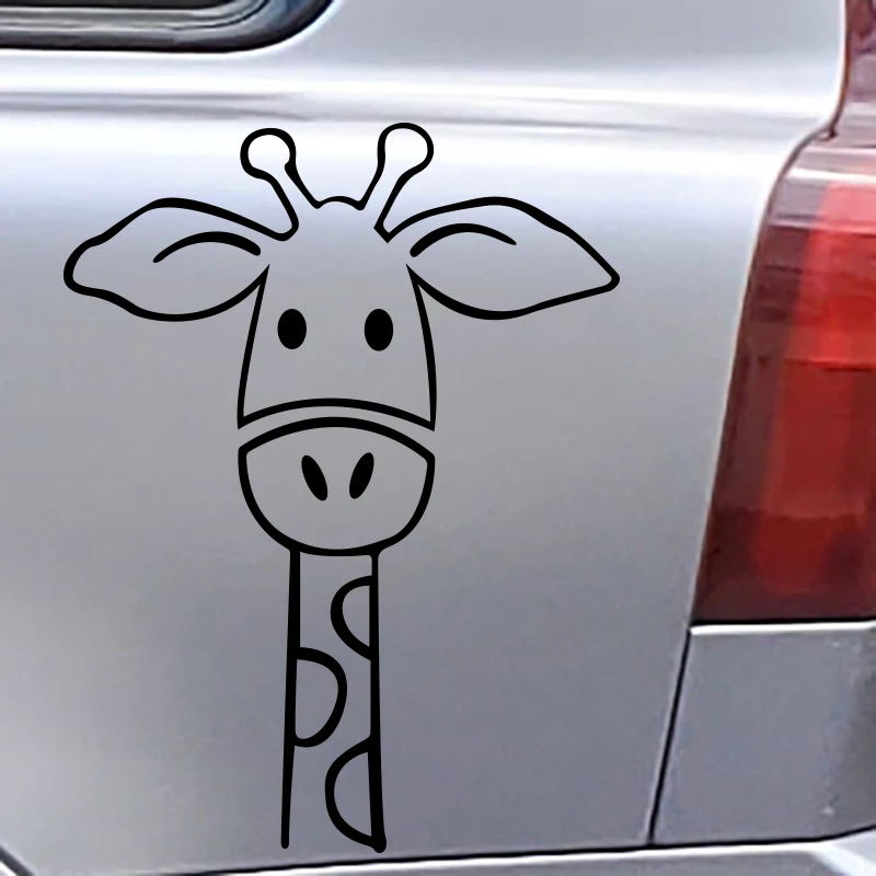 

Car Stickers Lovely Giraffe Animal Reflective Body Window Bumper Sticker Waterproof Vinyl Decal Auto Accessories