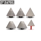 DT-DIATOOL, 2 шт., диаметр 5082 мм, Вакуумные Паяные алмазные фрезы для фаски, наконечники для плитки, камня, столешницы 58-11 или резьбы M14