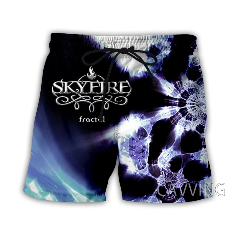 

CAVVING 3D Printed Skyfire Rock Summer Beach Shorts Streetwear Quick Dry Casual Shorts Sweat Shorts for Women/men