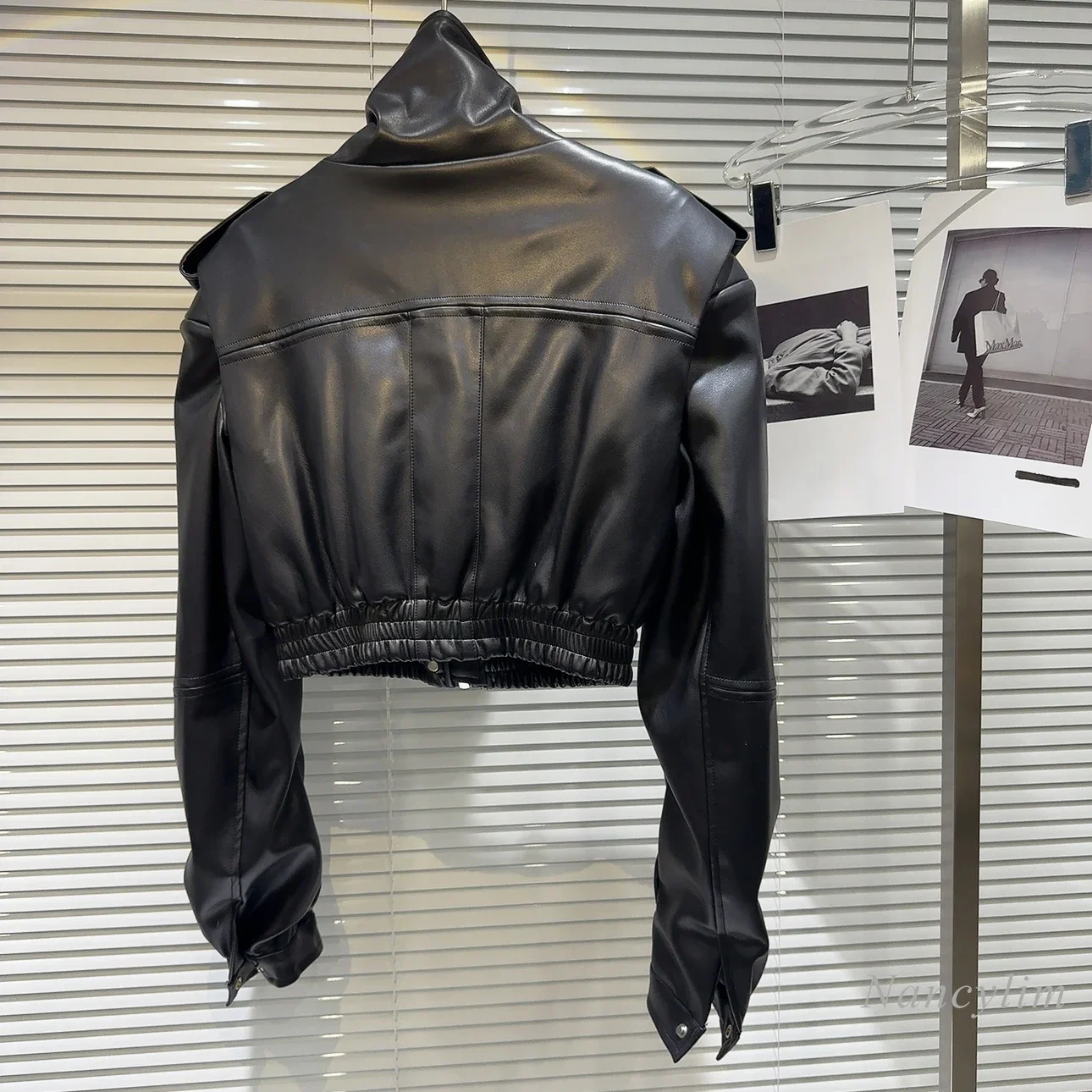 Рисунок 4 - Женская зимняя короткая Стеганая Кожаная куртка