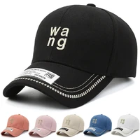 new summer unisex brand name baseball cap cotton embroidered letter patch sun hat fashion designer high quality brand hat