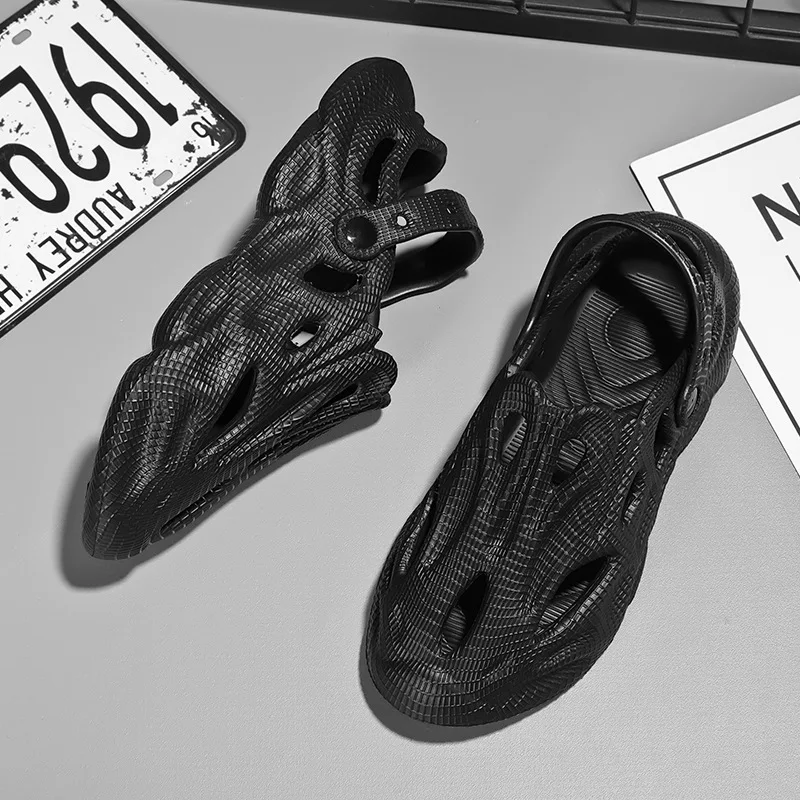 Shevalues Vintage Fashion Women Men Slippers Summer Outdoor Clogs Female Sandals Hole Shoes Male Beach Slides Home Bathroom Shoe