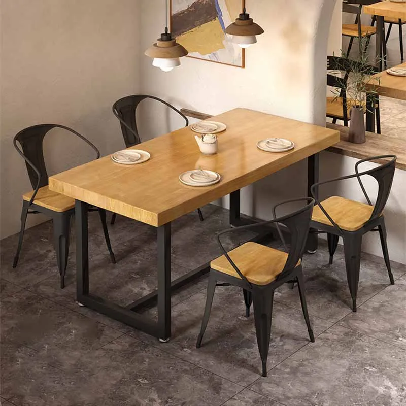 

High Nordic Wood Dining Table Onement Black Kitchen Center Office Coffee Tables Hallway Restaurant Mesas De Jantar Furniture