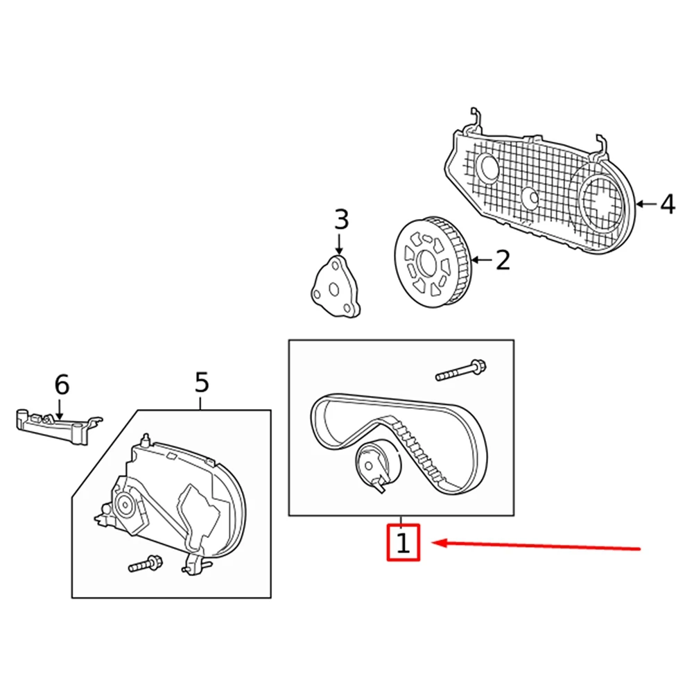 

Engine Timing Tension Wheel Belt Kit for Land Rover Sport Discovery LR078913 LR069054