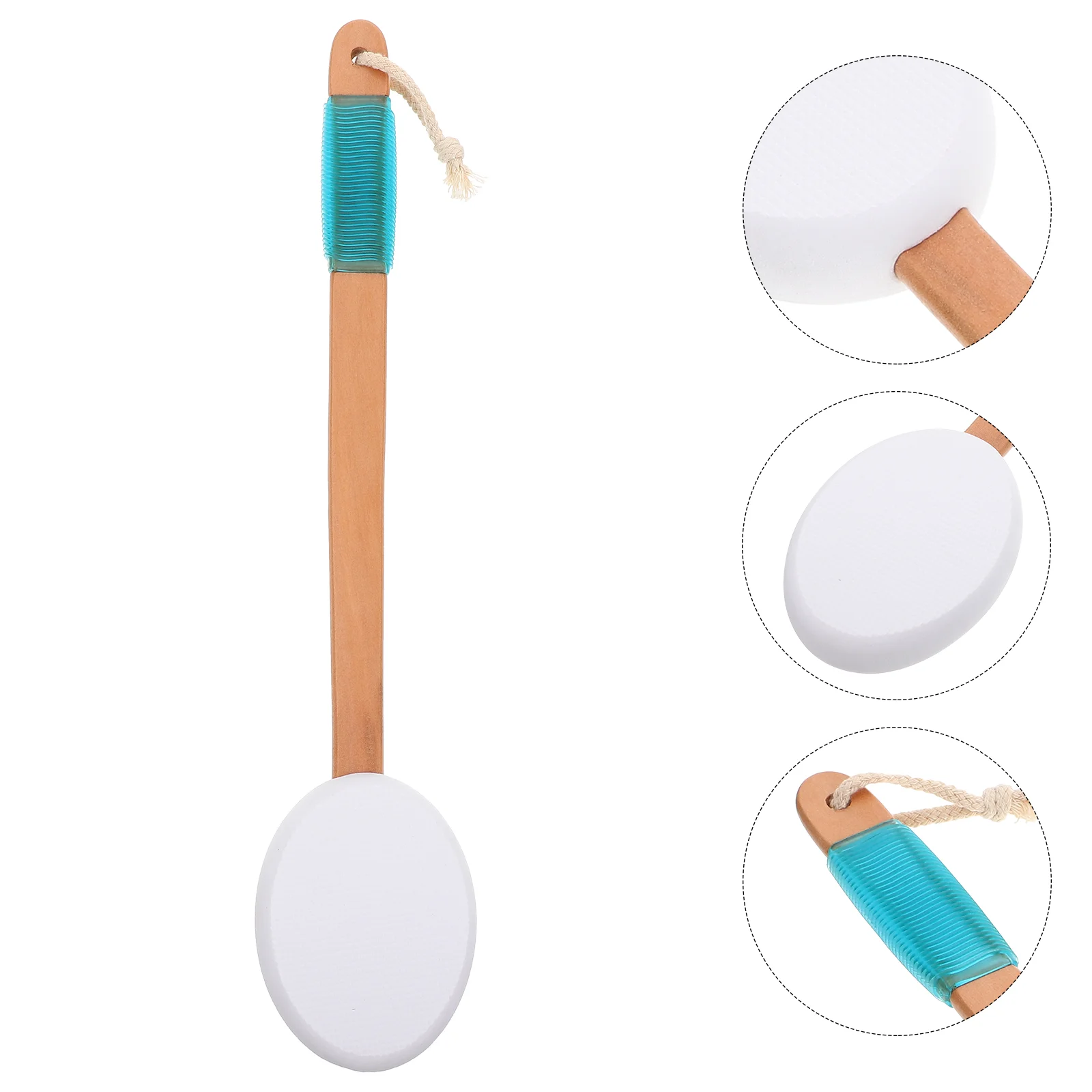 

Brush Scrubberbody Shower Bath Sponge Exfoliatinghandle Applicatorexfoliator Skin Scrub Loofah Brushes Lotion Pouf Wet Dry