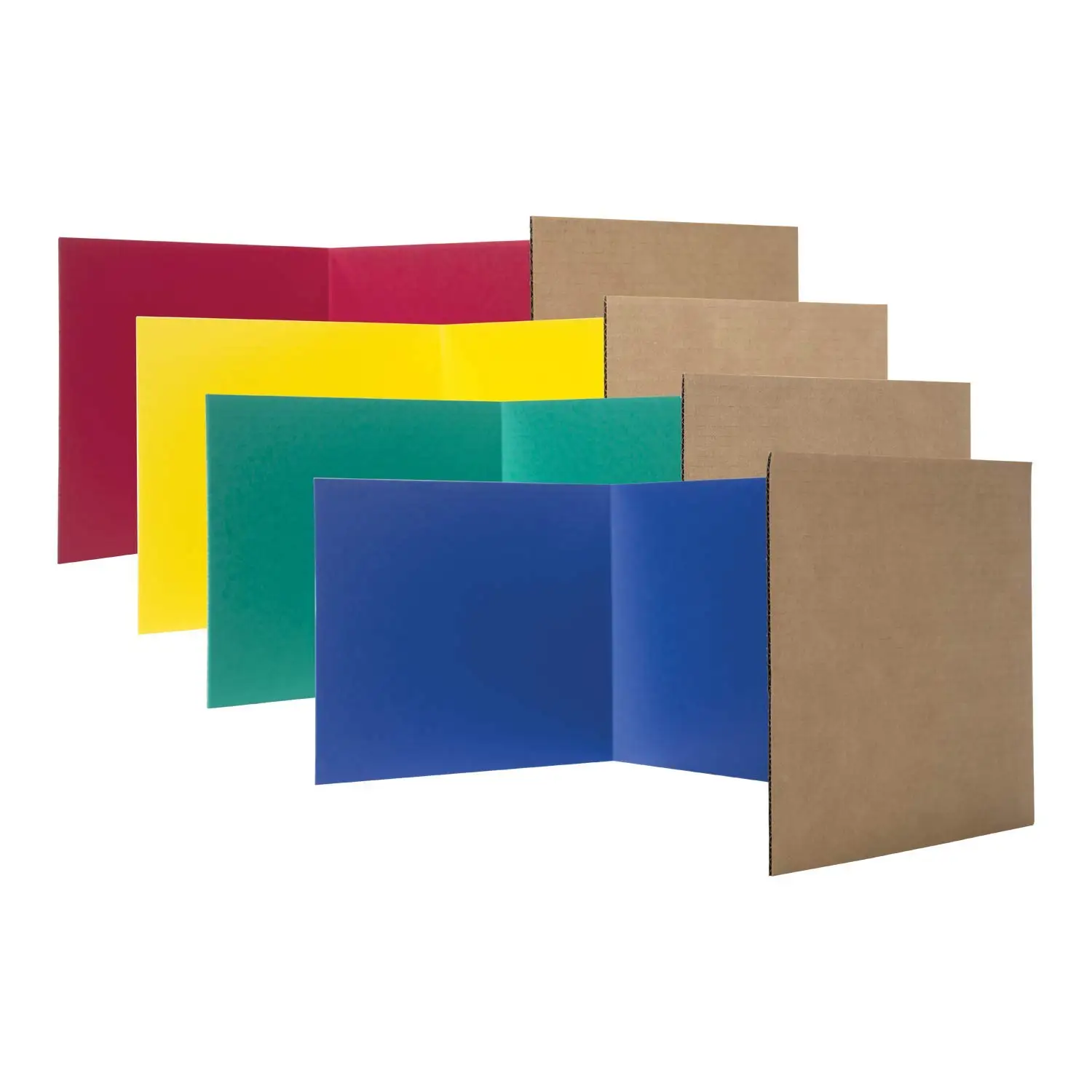 

60045 12" x 48" Study Carrel, Color Assortment (Pack of 24)
