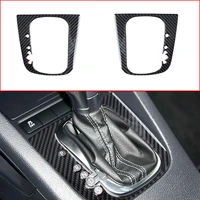 1pcs carbon fiber car gear shift sticker for volkswagen vw golf 5 golf 6 scirocco gti automotive interior