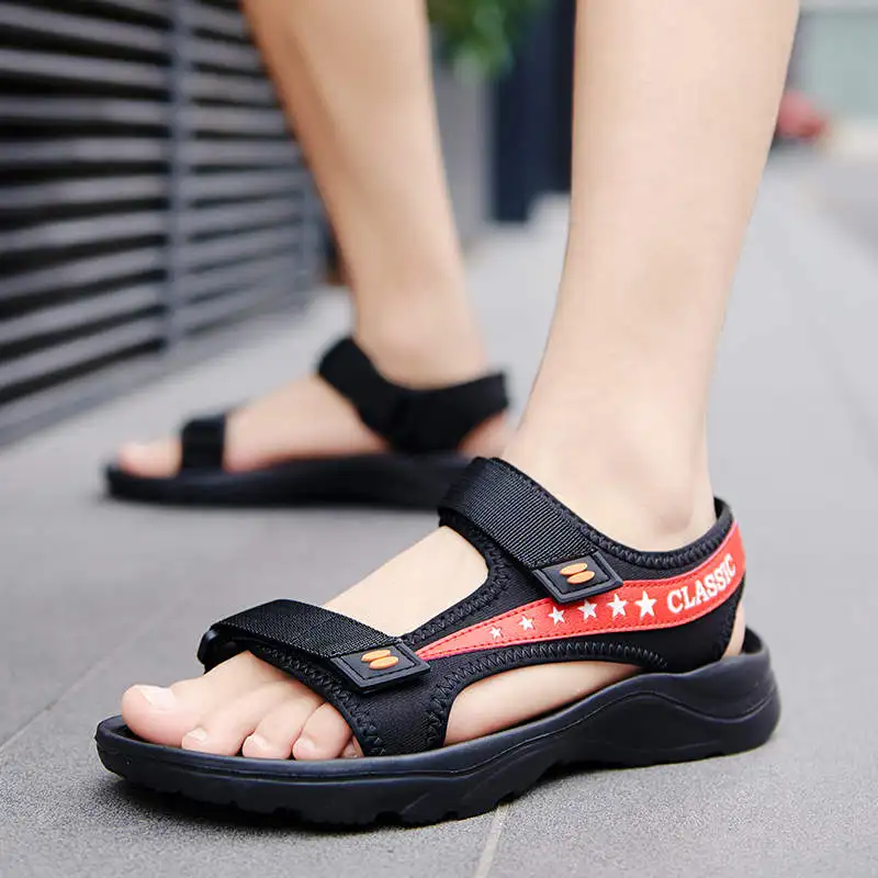 

High Shoes Men Non-Casual Leather Men's Beach Sneakers Boy Quickdry Sandals Aqua Beach Flip Flops With Big Soles Tennis Wit Buy