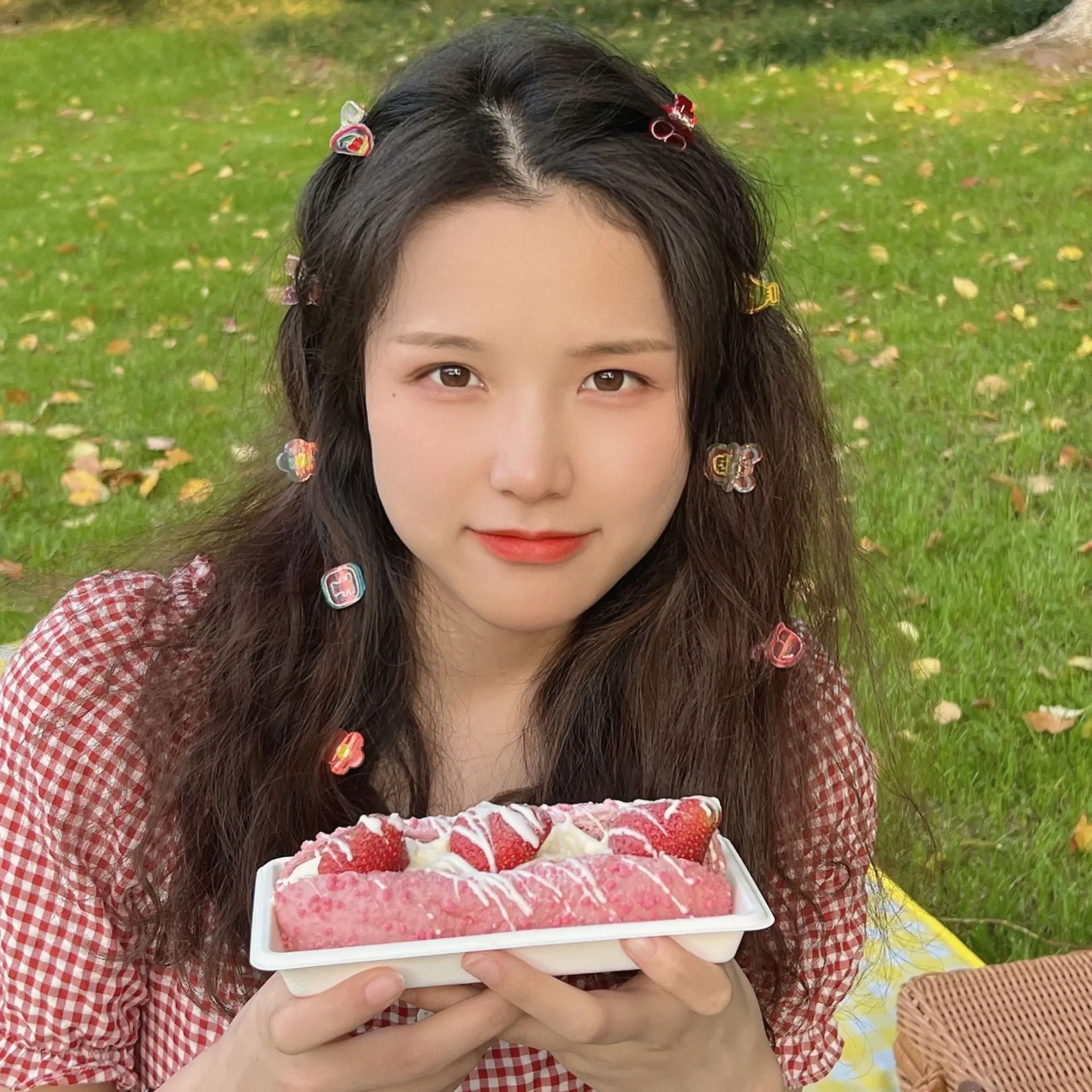 Маленькие модные стильные заколки для волос с фруктовым рисунком женский