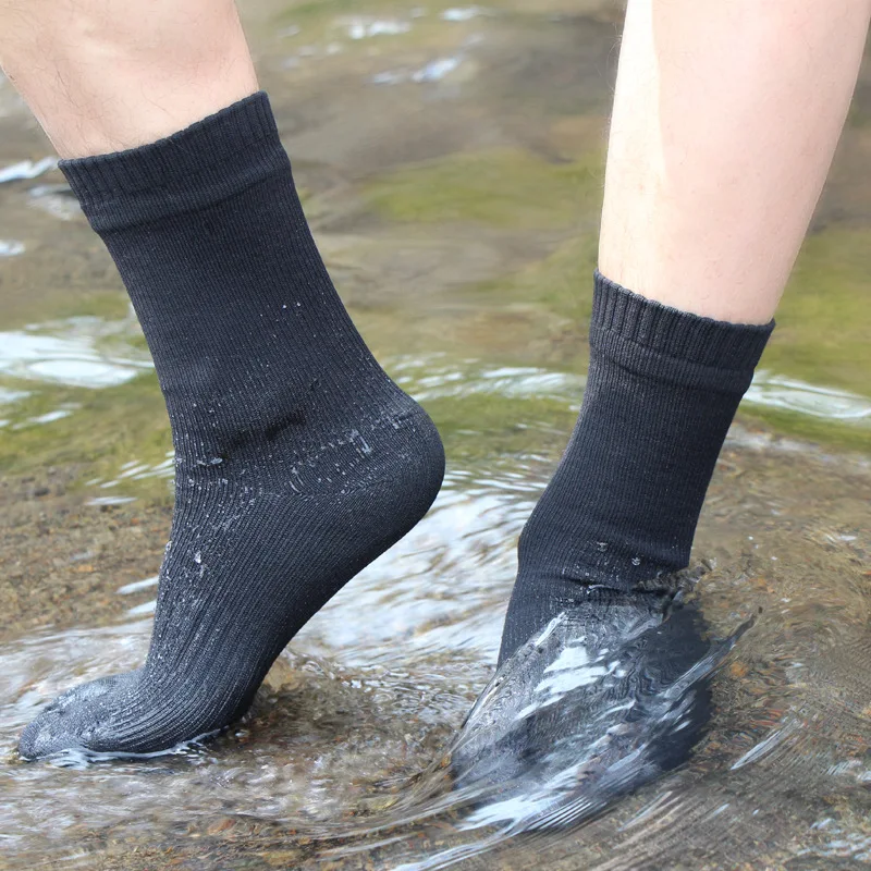  Socks Waterproof Breathable Outdoor Waterproof Hiking Wading Camping Winter Skiing Sock Riding Snow Warm Waterproof Socks 