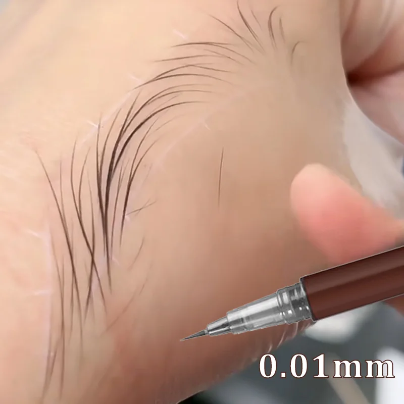 

HEALLOR New 1PC Waterproof Liquid Eyebrow Easy To Color Sweat-proof Eyebrow Pen 0.01MM Ultra Thin Head Eye Makeup Cosmetic