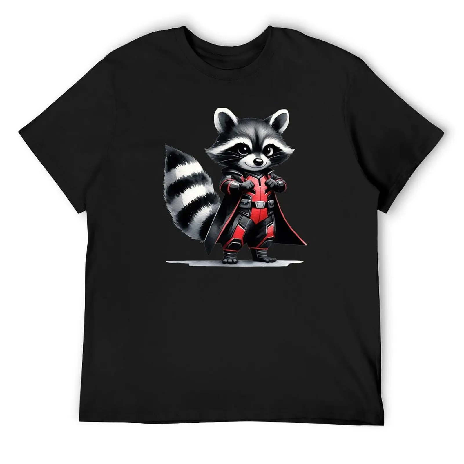 Футболка Raccon the Wasp футболки с аниме для мальчиков мешковатые рубашки животным