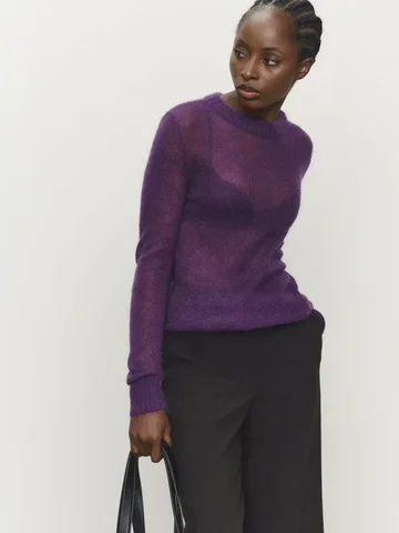 Blubelle женский мохер пуловер