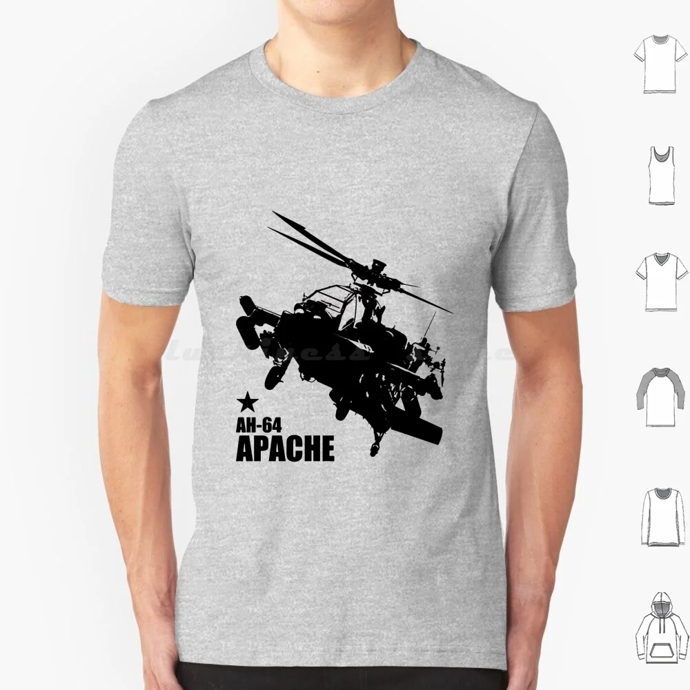 

Апачи-64 (маленький логотип) Футболка большого размера 100% хлопок Апачи вертолет Air Cav Ah 64 Апачи армия Апачи вертолет патч
