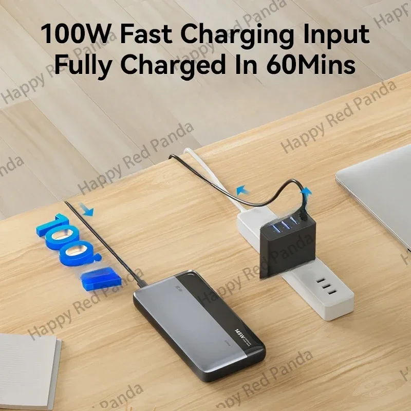 Портативный внешний аккумулятор PD с быстрой зарядкой 145 Вт 25000 мАч внешней