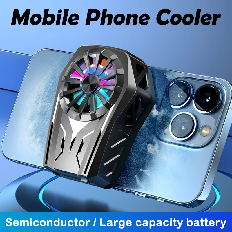 

Mobile Phone Cooler Semiconductor Portable Universal Radiator Holder SmartPhone Gaming Cooling Fan For Xiaomi Huawei Iphone