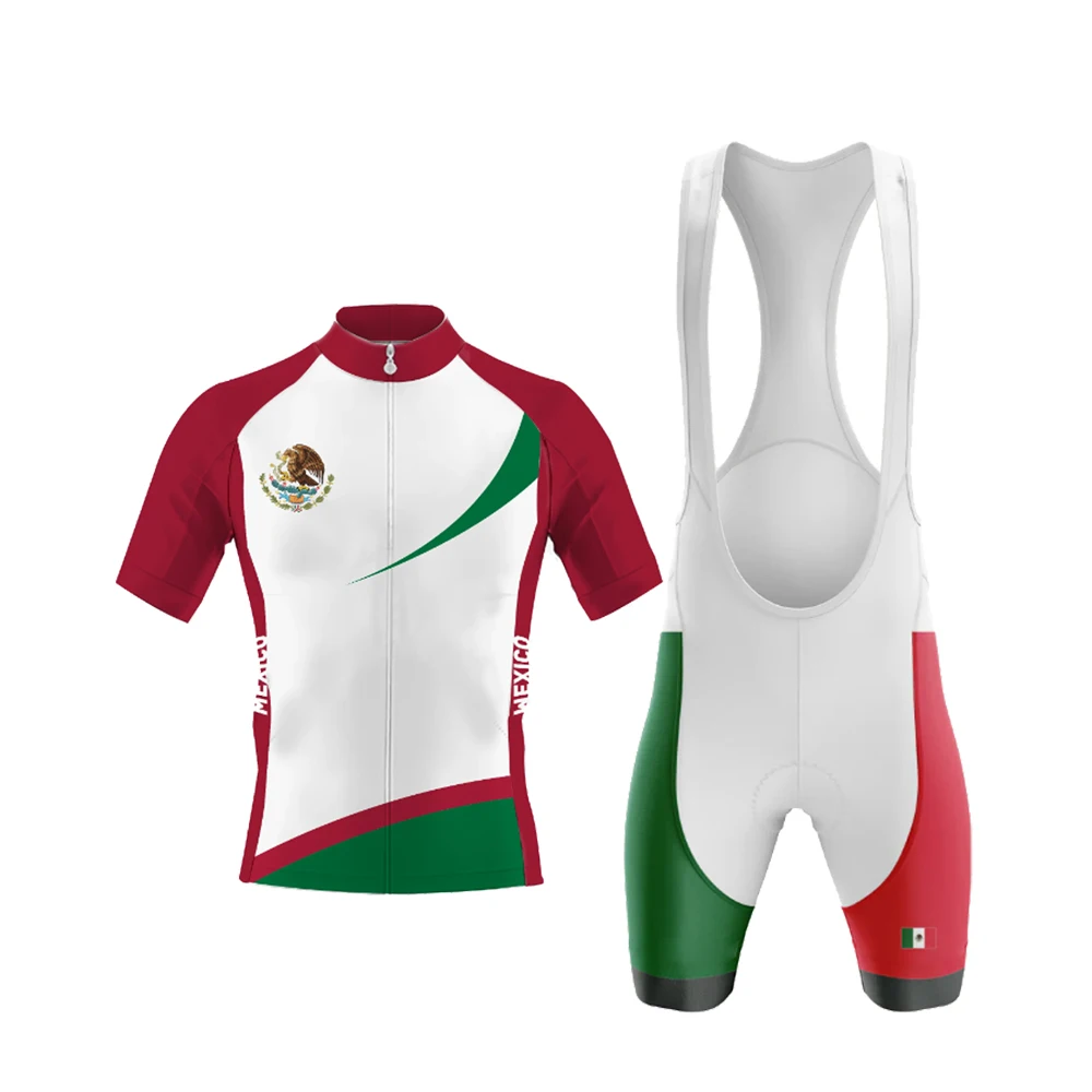 Популярный Ретро мексиканский Мужской комплект из Джерси с коротким рукавом для