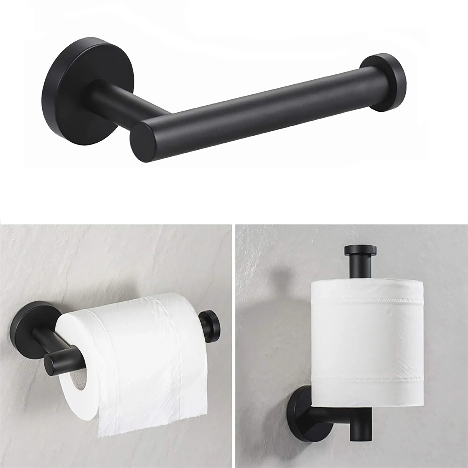 

Toilet Paper Holder Wall Mount Stainless Steel Kitchen Bathroom Roll Holder Toilet Paper Rack Tissue Towel Household Accessories