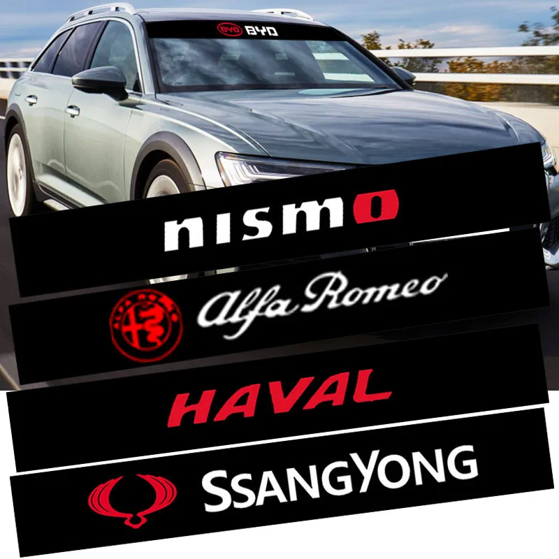 

1pcs Car Vinyl Front Rear Window Windshield Waterproof Stickers Decal For Renault Clio Laguna 2 Megane 2 3 Duster Logan Captur