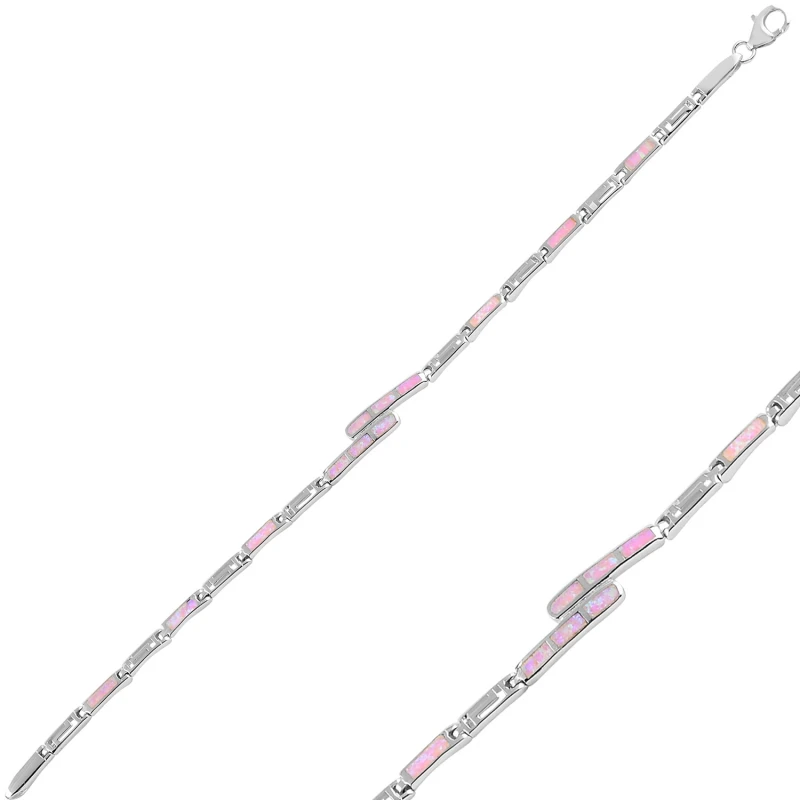 

Серебряный браслет с опалом