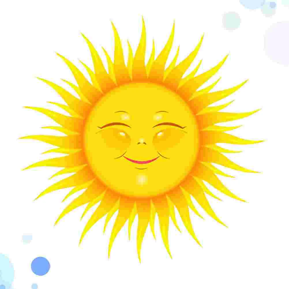 

Wall Sun Sticker Stickers Decal Nursery Smiling Window Wallpaper Kids Room Decalscartoon Decor Stick Peelclings Kindergarten