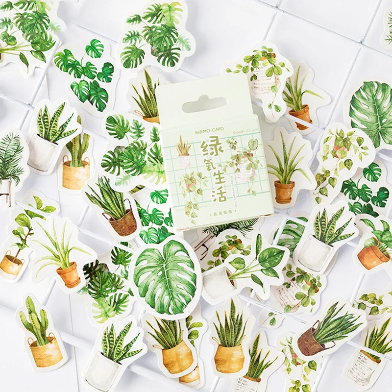 

Cute Plants Stickers Cactus Succulent For Diy Scrapbooking Supplies Planners Stickers Aesthetic Laptops Journal Notebook