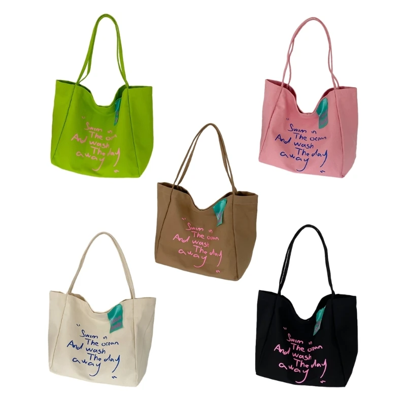 

X4FF Lightweight and Durable Canvas Tote Shoulder Bag Handbag for Women and Girls