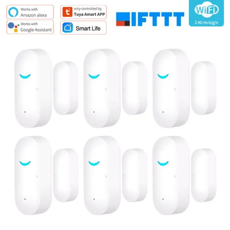 

AUBESS Tuya Smart Home Wifi Door/Window Sensor Wireless Open/Close Detector Home Security Alarm Smart Home With Alexa Google