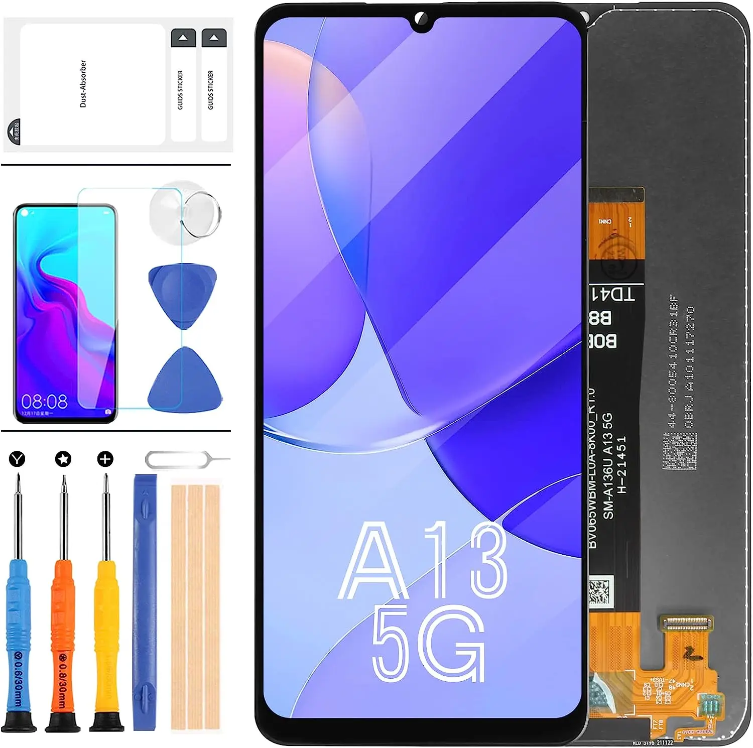 

Samsung Galaxy A13 5G Screen Replacement Kit for Samsung A13 2022 A136U LCD Screen SM-A136U S136DL A136A A136W LCD Display Touch