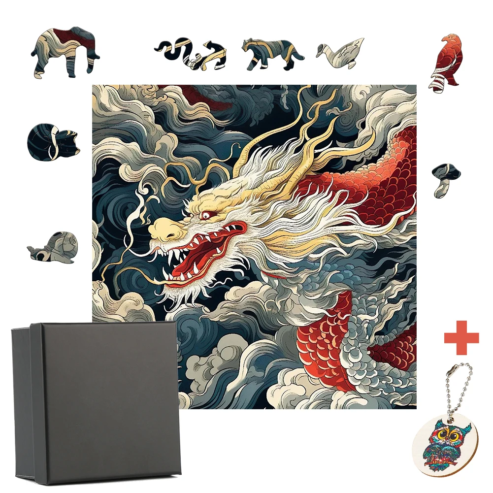 Пазл китайский дракон любовь растения пазлы подарок для взрослых сказочный