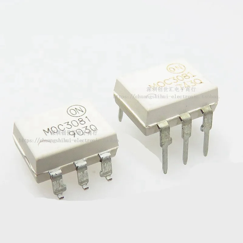 

New mouth original MOC3081 MOC3081M in-line patch thyristor drive photocoupler