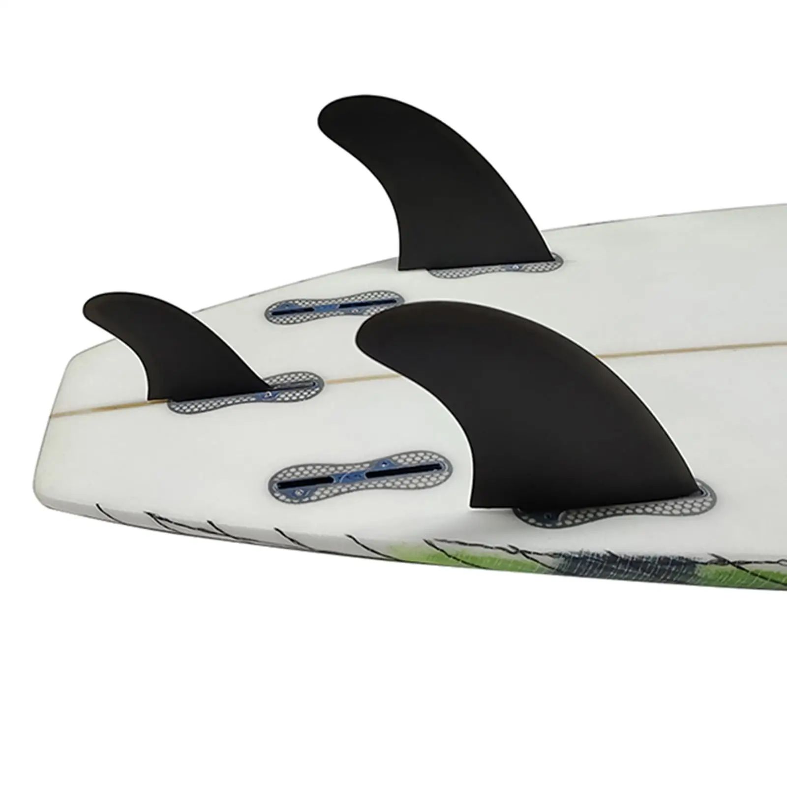 

3x Universal Surfboard Fins Replacement Surfing Fin for Canoe Stand up Paddleboard Longboard