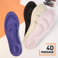 4d memory foam orthopedic insoles for shoes women men flat feet arch support massage plantar fasciitis sports pad walking pad