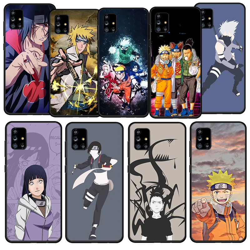 

Cute Anime NARUTO Boys For Samsung Galaxy A52S A72 A71 A52 A51 A12 A32 A21S 4G 5G Fundas Soft Black Phone Case Cover Capa Coque