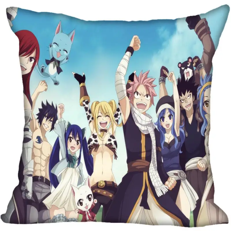 

Anime Fairy Tail Pillowcase For Living Room Pillow Cover 45X45cm,40X40cm(one sides) Pillow Case Modern Home Decorative