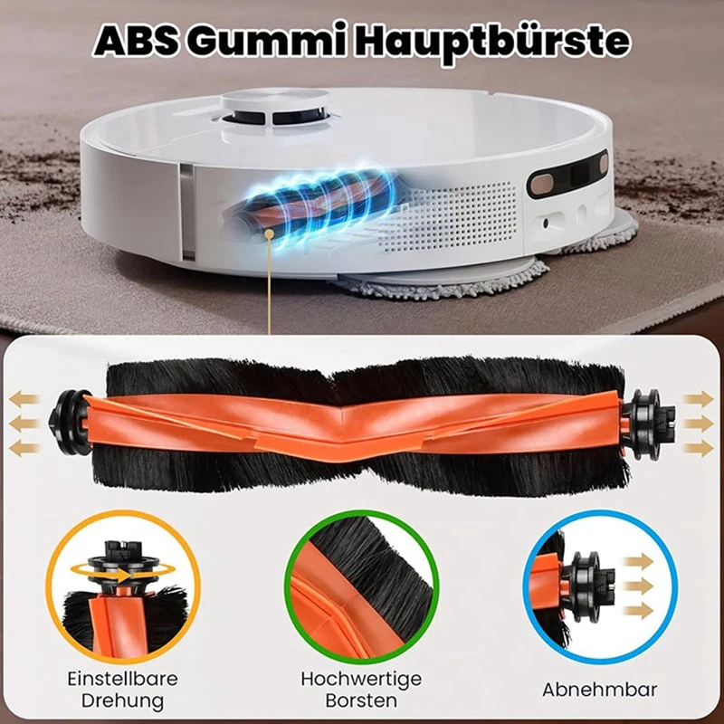 For Xiaomi Robot Vacuum X20 + / Plus Replacement Parts Dust Bag Mop Cloth Washable Main Side Brush Hepa Filter