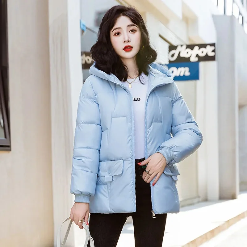 New Winter Women Jacket Parkas Female Thicke Cotton Padded Coat Hooded Outwear Women Snow Jackets Overcoat