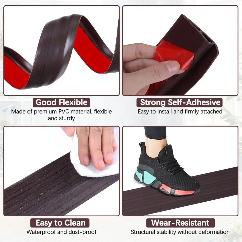 2024 переходная полоса для ковра до плитки износостойкая самоклеящаяся крышка