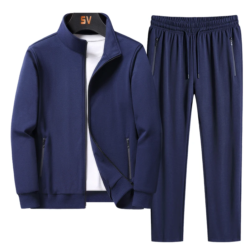 

Men's Sportswear Plus Size M-8XL Men's Sportswear 2022 Blazer Two Piece Men's Zipper Coat Pants Men's Suit