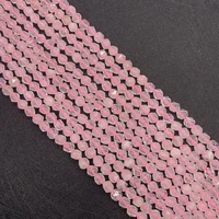 pink crystal facet loose beads for jewelry making diy bracelet necklace earring 6 8 10mm natural stone beaded charms accessories