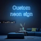 Неоновые вывески на заказ, неоновые огни, вывеска для свадьбы, дня рождения, настенный Декор для дома, персонализированный Бар Sa