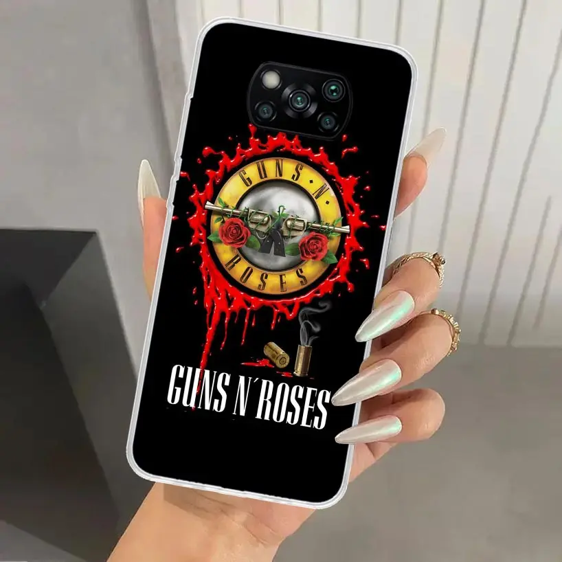 Чехол для телефона Guns N Roses Good Time Xiaomi Poco X6 X5 X4 X3 Nfc F6 F5 F4 GT F3 F2 Pro F1 M5S M4 M3