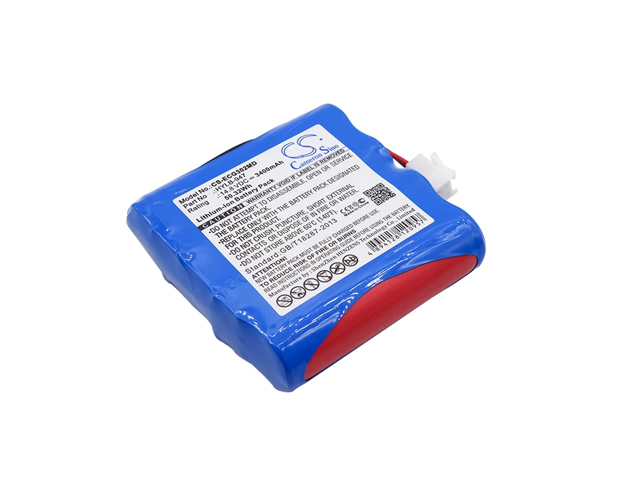 

CS 3400 мАч/50.32Wh батарея для Biocare ECG-3010, ECG-3010 цифровой 3-канальный ЭКГ HYLB-947