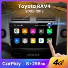 Автомагнитола AWESAFE PX9 для Toyota RAV4 RAV 4 XA30 2010  2005 - 2013, мультимедийный видеоплеер с GPS-навигацией, 2 din DVD, Android 10 Carplay  магнитолаавтомагнитолы поддержка Встроенный микрофон